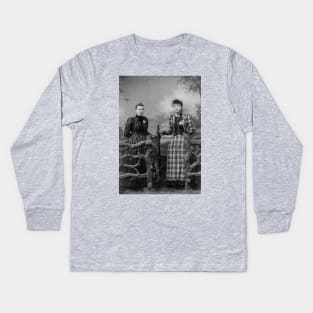 Instant Ancestors Family Photo Kids Long Sleeve T-Shirt